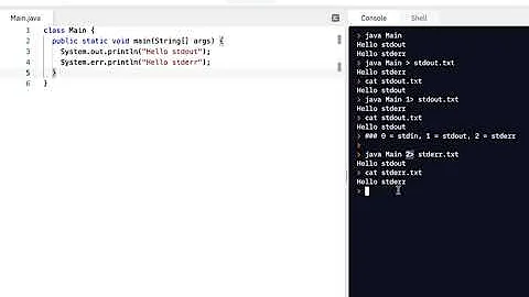 Java Programming Skills Using Replit: stdin, stdout, stderr