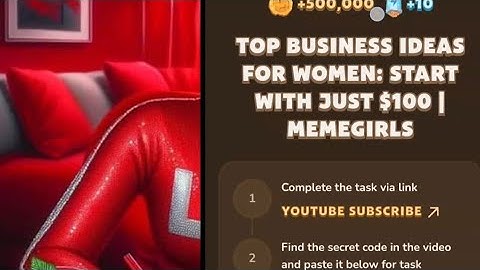 MEMEFI COMBO CODE FOR || Top business ideas for women start with just $100 MEMEGIRLS