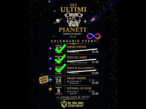 CALENDARIO EVENTI AGGIORNATO 🔥 #ultimo #ilgiornocheaspettavo #ultimopeterpan #gliultimipianeti