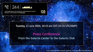 AAS 244 Press Conference: From the Galactic Center to the Galactic Disk