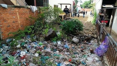 Amazing New Actions!! Filling Land & Delete Garbage Dump By Skill Dozer Pushing Trash Into​ Water