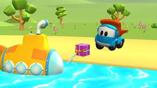 Boat, Havercraft, Submarine - Leo The Truck Water Track GamePlay @Skidgamer1 screenshot 1