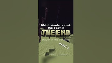 Which shaders look the best in THE END? 😍