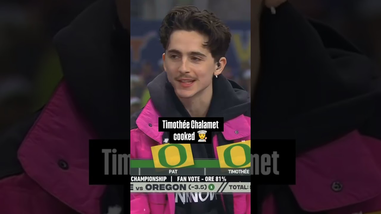 Тимоти Шаламе выбрал эти команды GameDay 🔥