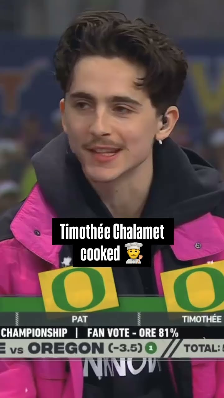 Timothée Chalamet hit these GameDay picks ?