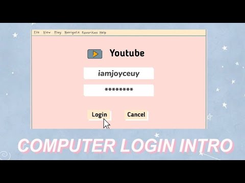 Easy Aesthetic Computer Login Intro Tutorial Using Capcut *FREE Templates*