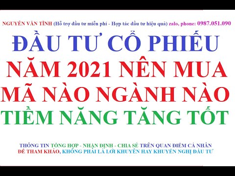 Đầu tư Cổ phiếu năm 2021 nên mua Mã nào, Ngành nào tiềm năng tăng tốt