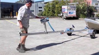 Folding Trailer & Outboard Motor Trolley - Assembly || Boathoist Loading Systems