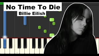 No Time To Die - Billie Eilish Piano Tutorial Midi