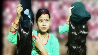 Cap hair wig hair extensions की full review | cap हेयर विग की review, haw to ues hair wig
