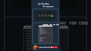 3D Navbar UI Animation Using HTML CSS &amp; JavaScript | Modern Floating Navigation Bar Design