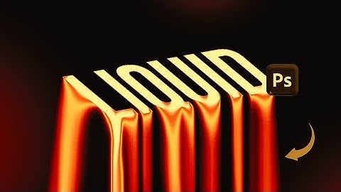 Watch this! - How to create Liquid text effect using Photoshop 2026