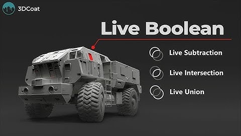 3DCoat Live Booleans Demonstration