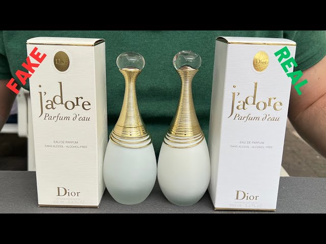 Fake vs Real Dior J'adore Parfum d'Eau / How To Spot Fake Dior J'adore  Alcohol-Free Fragrance 