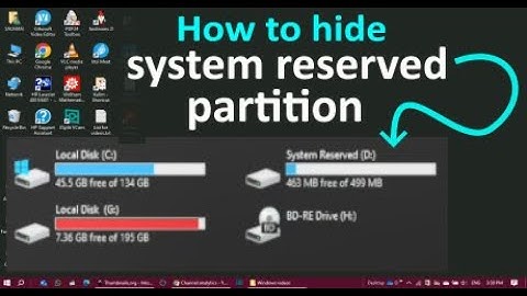 How to hide system reserved partition in Windows