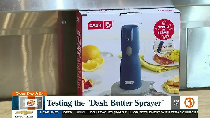  Dash Electric Butter Sprayer, Cordless Butter Sprayer for  Popcorn, Toast, Entrees and More - Pro Chef Blue: Home & Kitchen