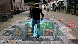 3D Street art Painting by artist Ossama Nasr| World street Painting Netherlands