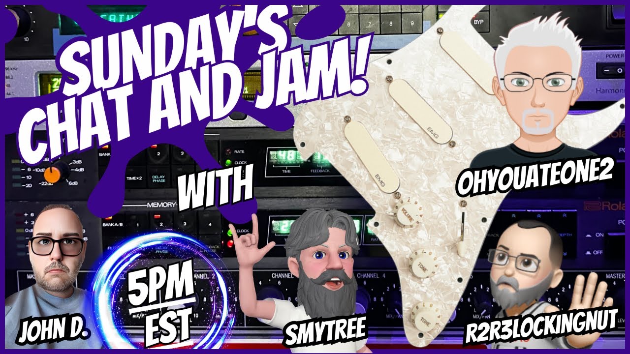 Sunday Chat and Jam! Installing the David Gilmour EMG DG20 Pickguard on ...