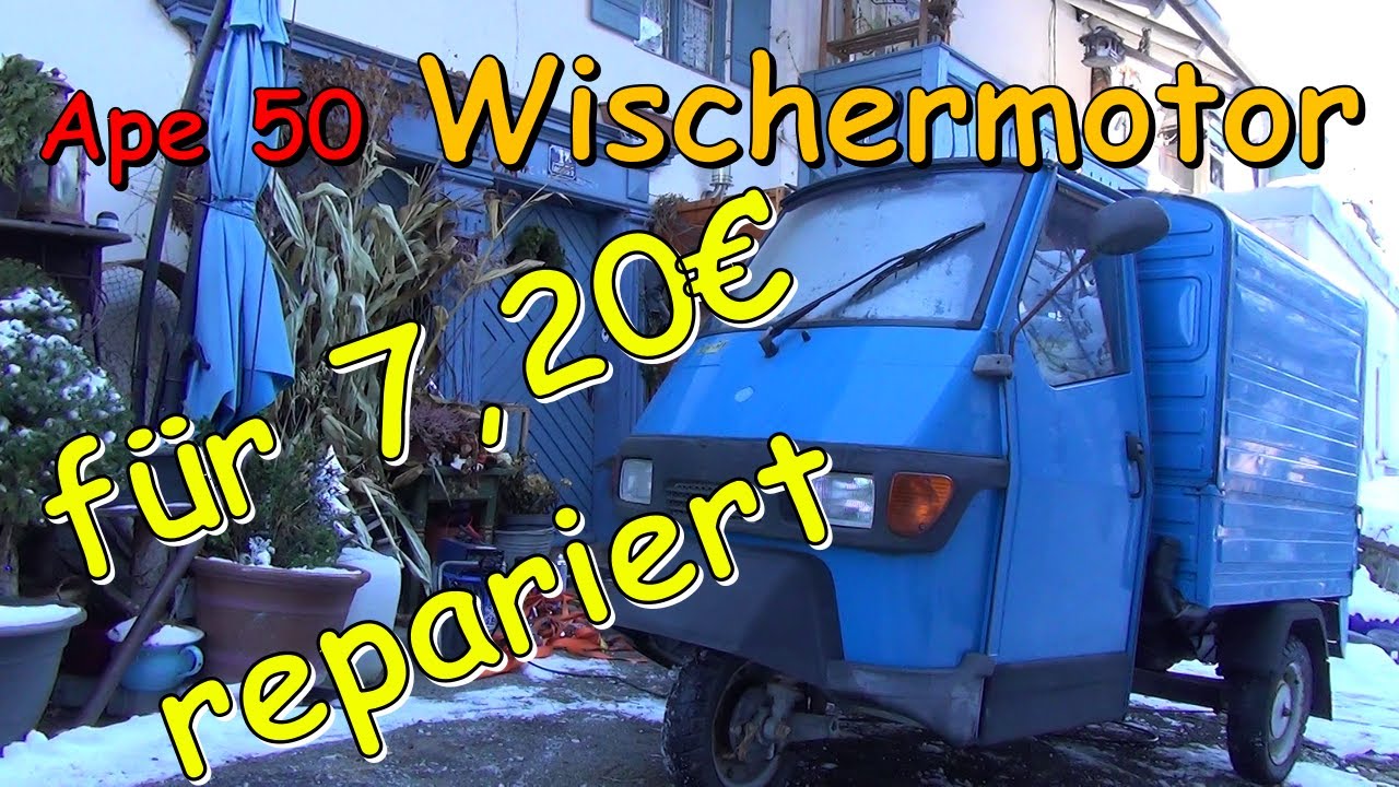 Ape 50 Scheibenwischermotor reparieren für 7,20€