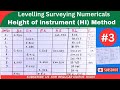 Calculation of RL by HI method |numerical Auto Leveling|| Survey numericals |CTEVT & BE Civil#survey