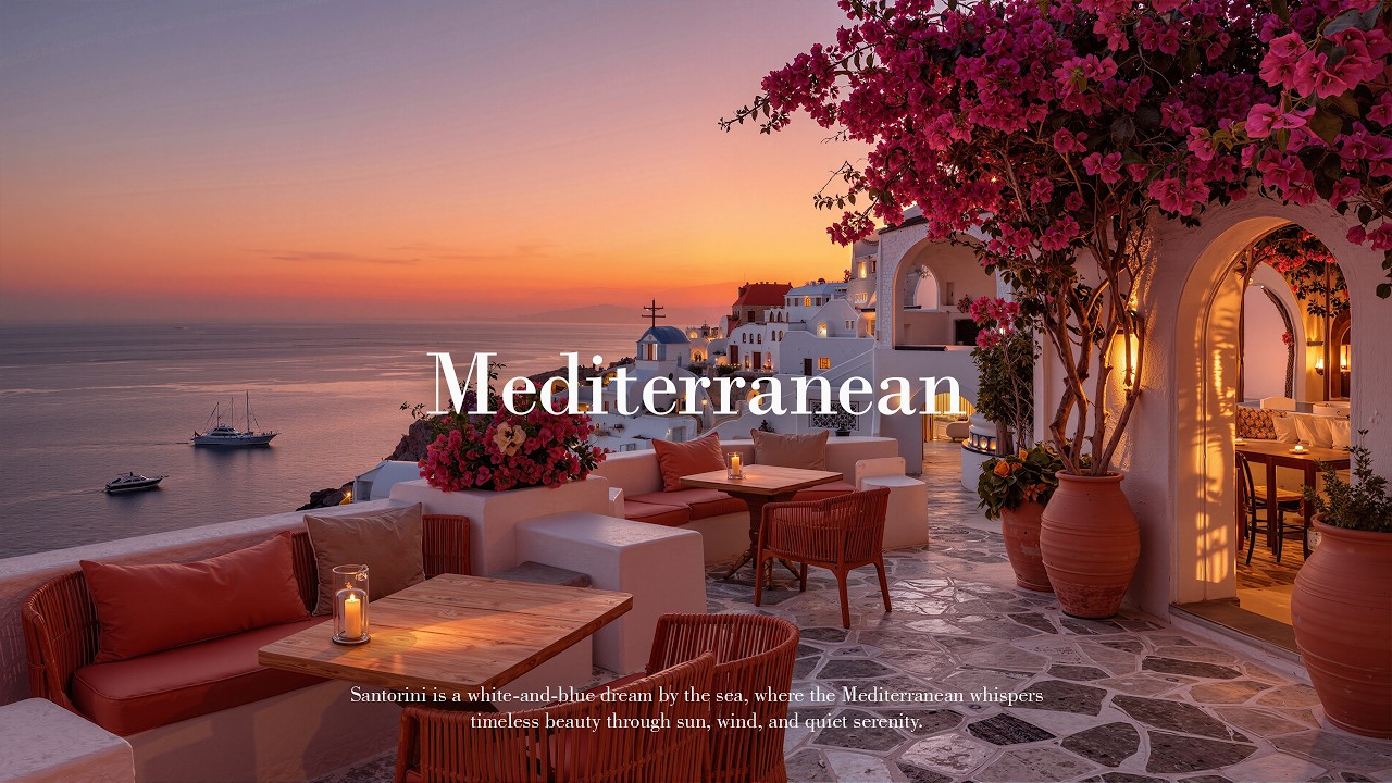 Romantic Mediterranean Bossa Nova 🌸 Sunset Jazz for Relax & Focus