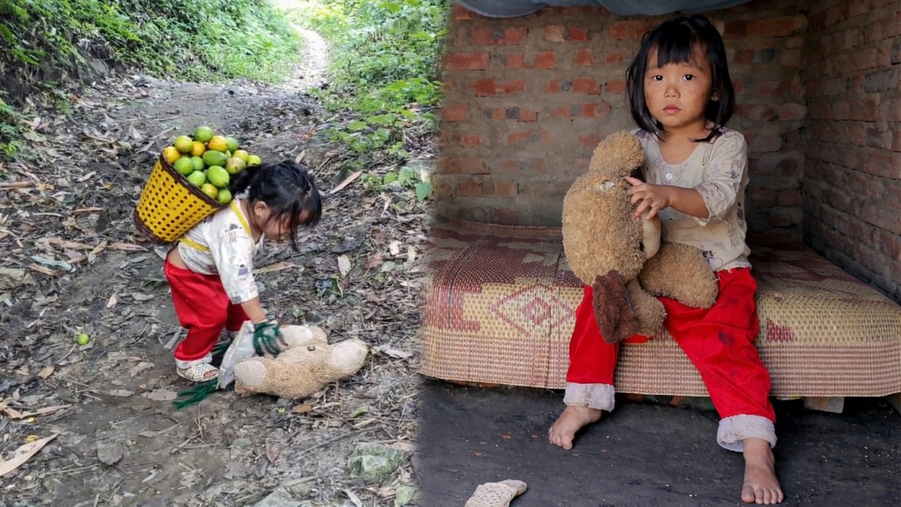 Two Orphaned Children. With The Little Sister Left Alone At Home, What Will Become Of Her?