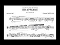 Rhapsodie pour clarinette seule by g miluccio ivn villar sanz