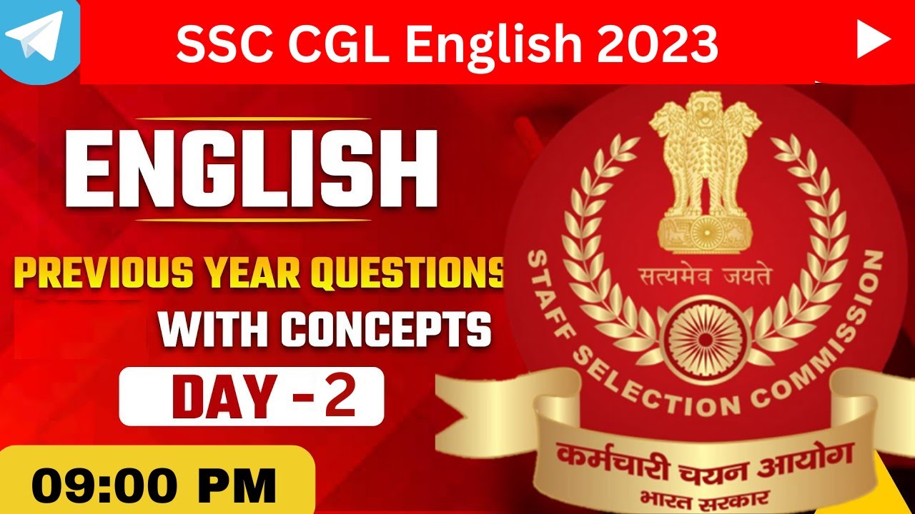 SSC CGL 2023 | SSC CGL English Classes by Bhragu Sir | Previous Year ...
