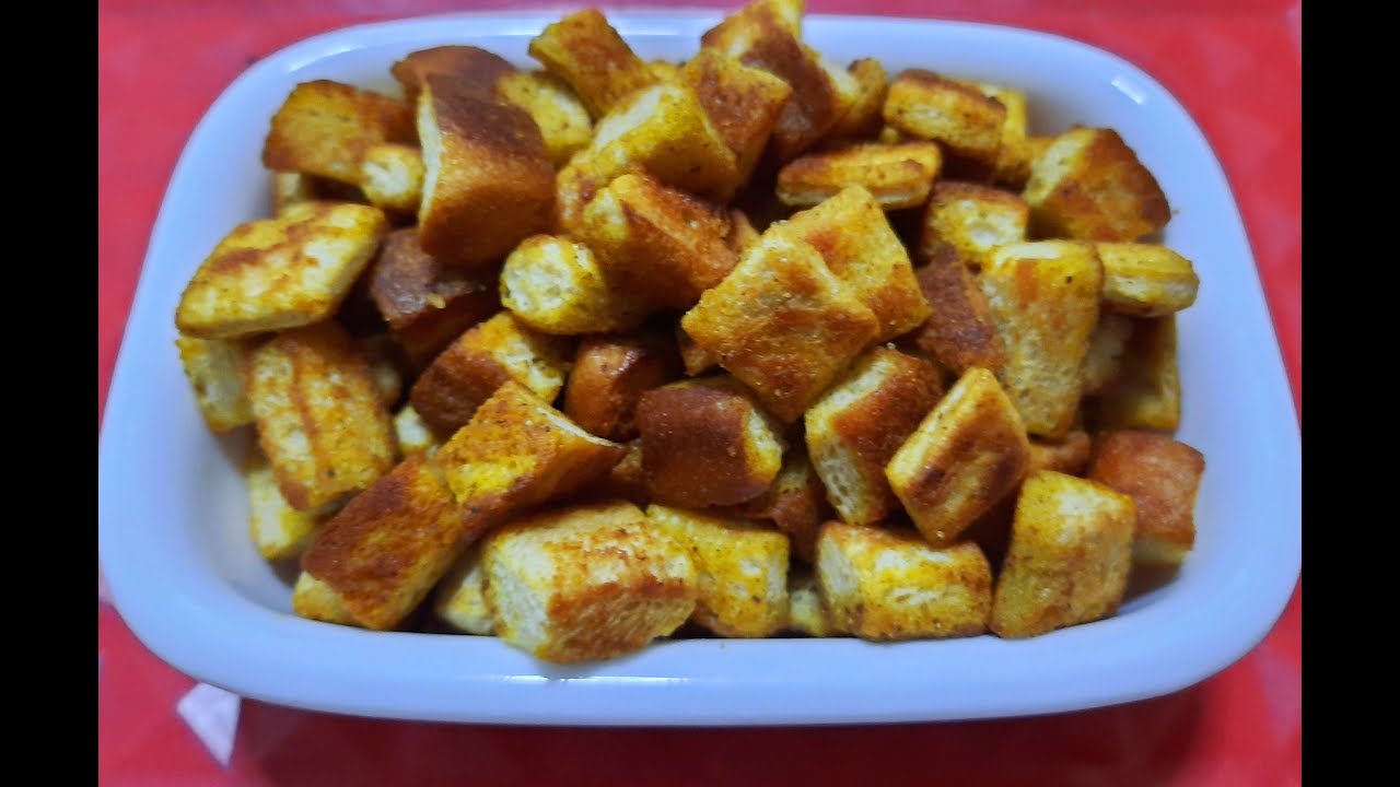 Spicy bread cubes! Ep 19| Best substitute for popcorn! - YouTube