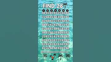 Test Your Observation Skills With This FAST Number Game! #shorts