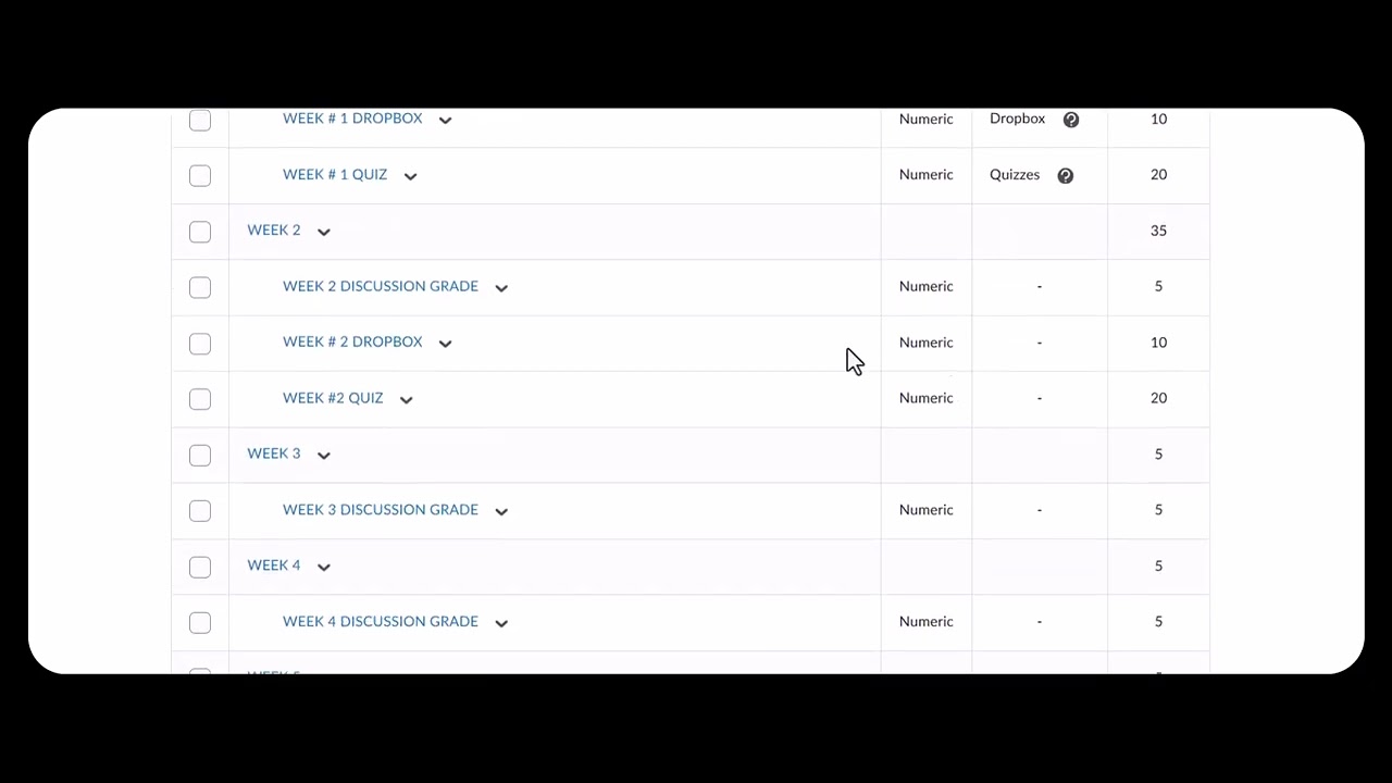 D2L BRIGHTSPACE ELECTRONIC GRADEBOOK INTEGRATED with DROPBOX, QUIZ, AND RUBRIC YouTube
