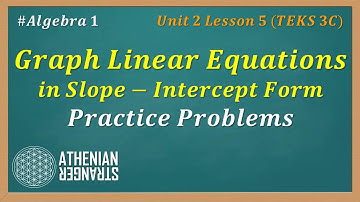Graphing Slope-Intercept Equations Guided Practice - Unit 2 Lesson 5 (Algebra 1) [TEKS 3C]