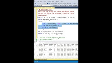 SQL Interview Question 211 || #sql #mysql #oracle #interview #shorts #reels #coding @SekharAcademy1