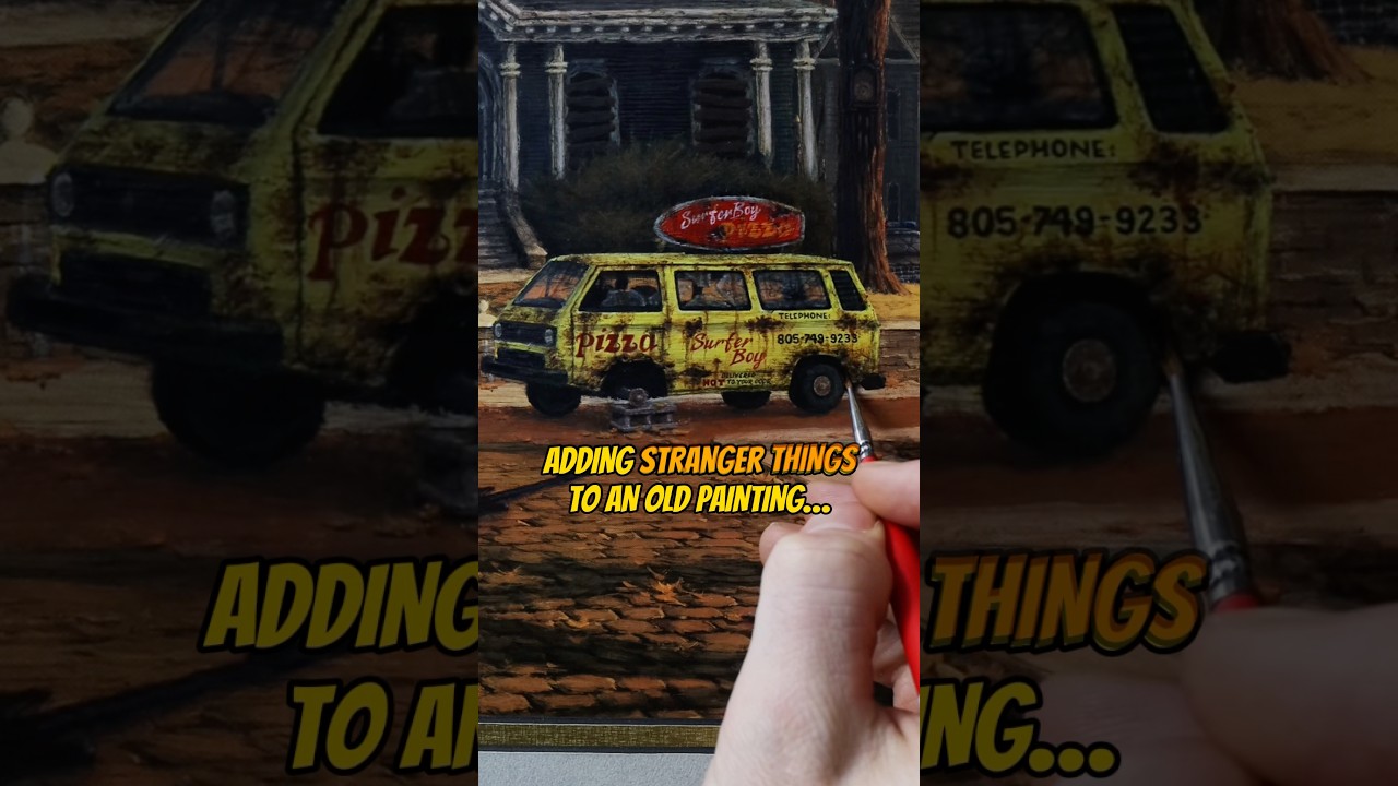 Я добавила «Очень странные дела» к старой картине! ✍️ 