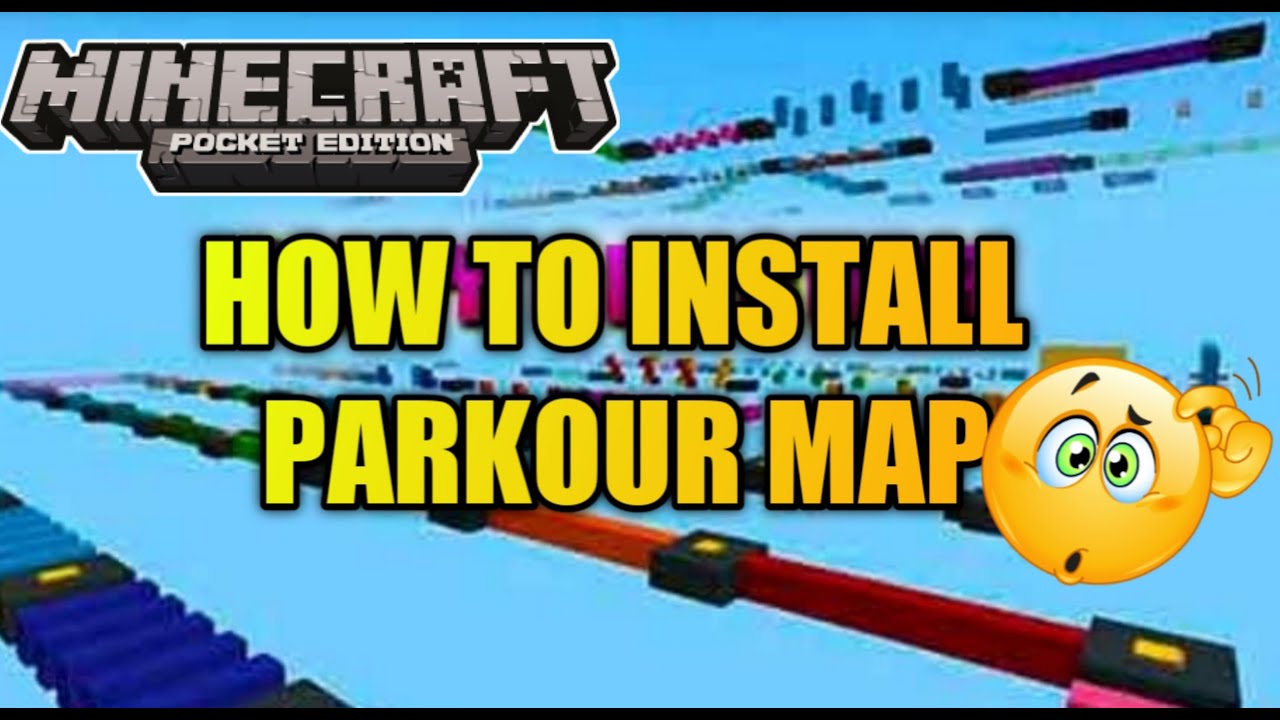 How to download biggest Parkour map For Minecraft Pocket edition - YouTube