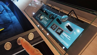The world’s longest magnifying showcase: Ulysse Nardin and its interactive display.