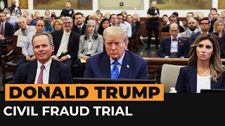 Trump denounces civil fraud trial as “scam” | Al Jazeera Newsfeed