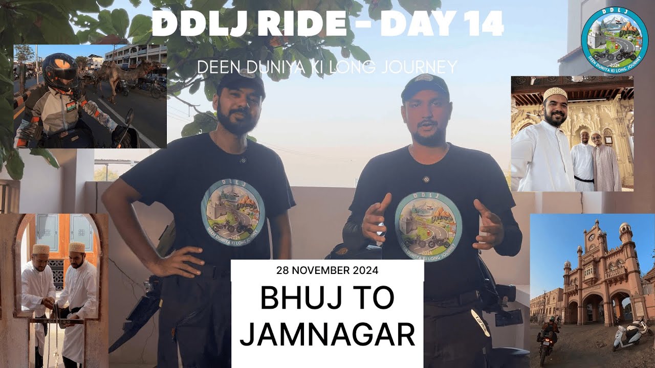 DDLJ Day 14 – Bhuj to Jamnagar | Spiritual Ride to Morbi & Dhrol 🏍️🌍