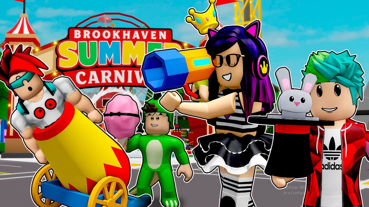 Pasamos 24 HORAS en LA FERIA de BROOKHAVEN ROBLOX | Kori