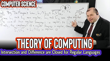 Intersection and Set Difference are Closed Under Regular Languages (Theory of Computing)