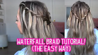 HOW TO DO A WATERFALL BRAID (THE EASY WAY!) - Short, Medium, and Long Hair Tutorial