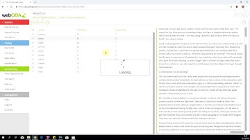 Tutorial 14.1 webQDA - Most frequent words