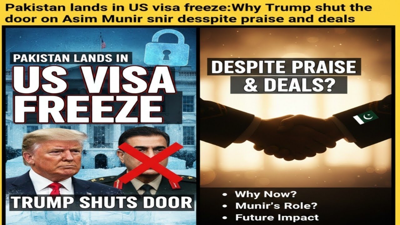 Big US Slap to Pakistan: Immigrant Visa Freeze Despite Munir-Trump Bromance! What Happened?