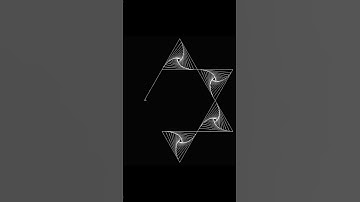 PYTHON HEXAGON and TRIANGLES GEOMETRICAL