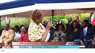 IN LOVING MEMORY OF HELLEN VERESO ONG'ONDO