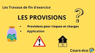 Application sur les provisions pour risques et charges