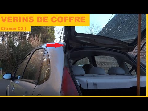 Changer des vérins de coffre sur une voiture facilement Tuto Citroën C3 I -  YouTube
