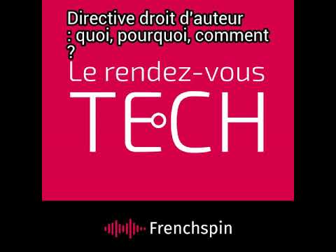 Le RDV Tech 251 - Directive droit d'auteur : quoi, pourquoi, comment ?