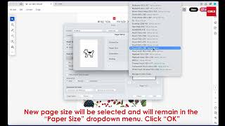 PS Driver for custom-size printing on the OKI Pro9542 label and packaging printer using Mac PC