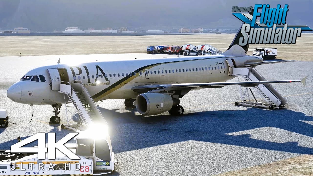 Flight Simulator 2023 | Airbus A320-200 | EXTREME TERRAIN APPROACH Over Himalayas | 4K | MSFS